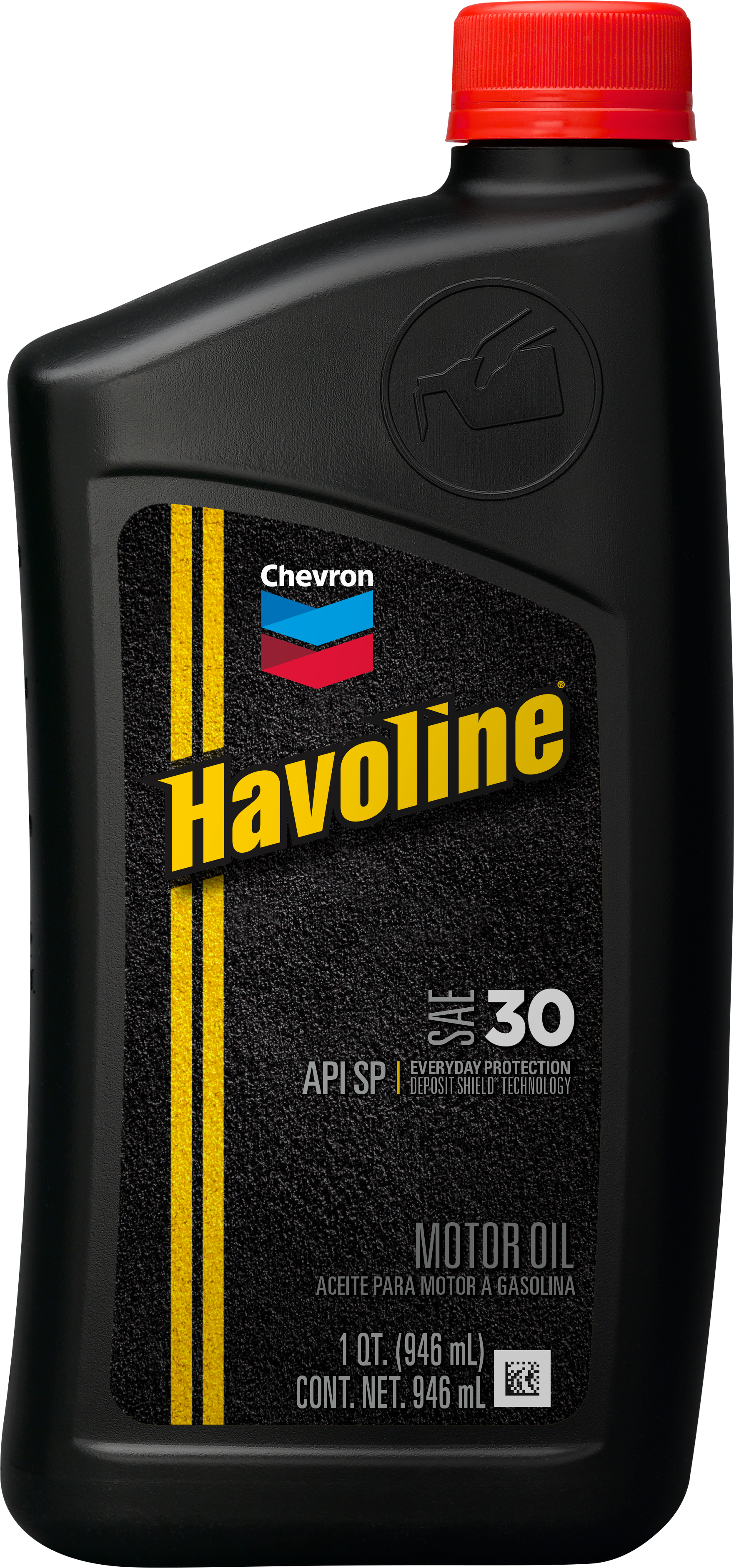 Chevron Havoline Motor Oil SAE 30   -  | Container: 1 Qt Bottle | Shipped as: Case of 6 X 1 Qt Bottles - Automotive Engine Oils